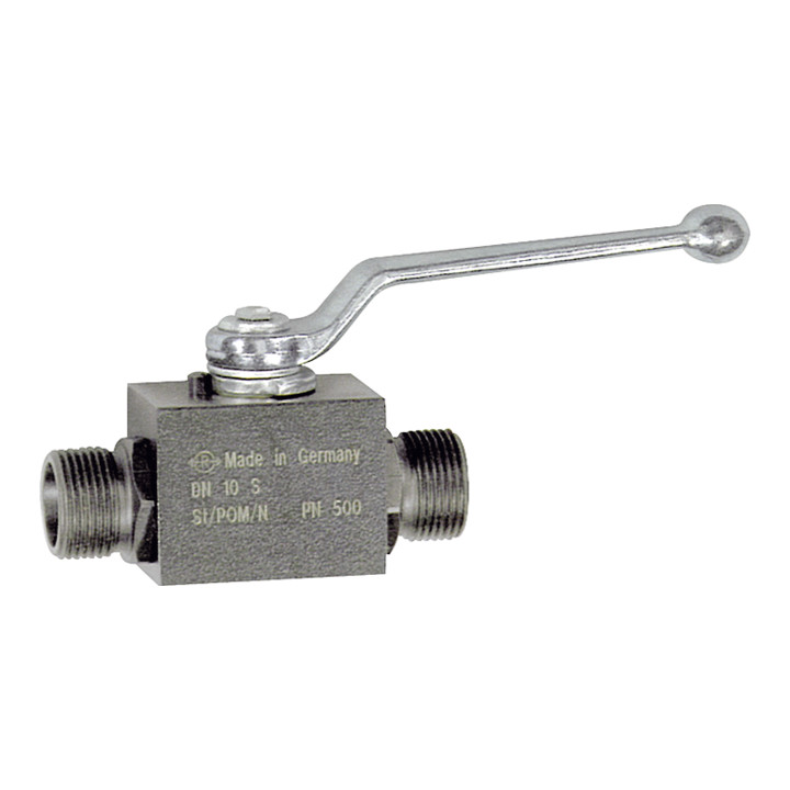 B-Ware Riegler Kugelhahn Absperrhahn Hochdruck Stahl M12x1,5 Rohrverschraubung Dn4 - 4047322081764