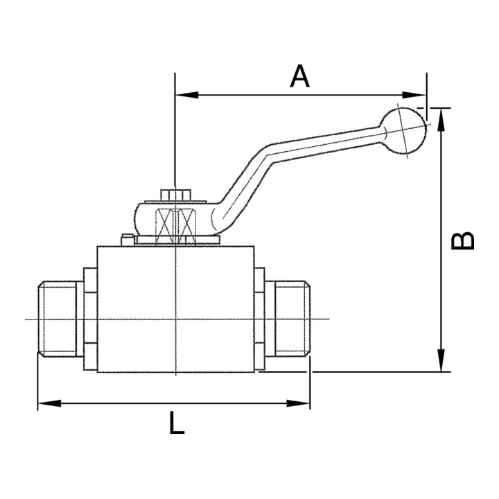 B-Ware Riegler Kugelhahn Absperrhahn Hochdruck Stahl M12x1,5 Rohrverschraubung Dn4 - 4047322081764