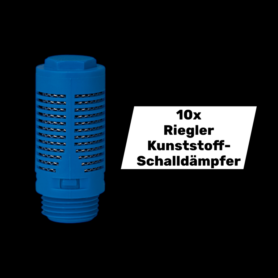 Riegler Kunststoff Schalldämpfer Schalldämpfer G 3/4 Stahlnetz 10 Stück B-Ware - 4047322273572