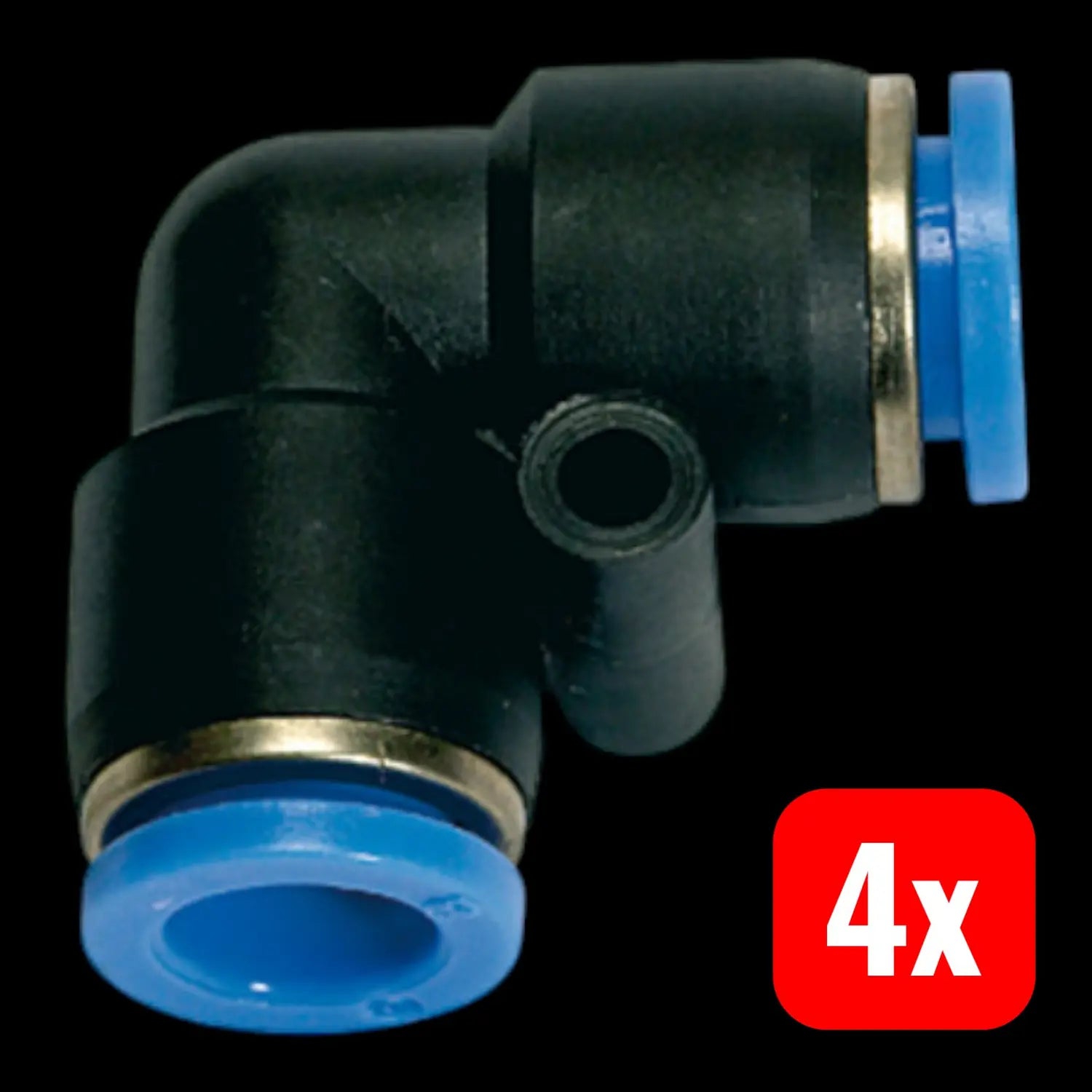 B-Ware Riegler L Steckverbindung Anschlussstück Schlauchverbinder Blau Serie 4 Stück - 4047322026277