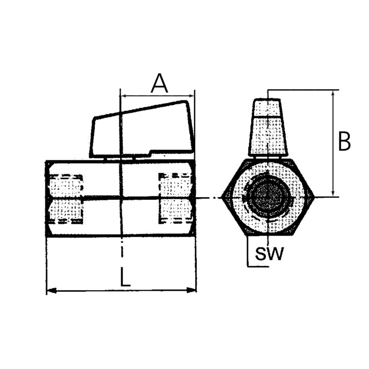 Riegler Mini Kugelhahn Hahn G 1/8 Ig Dn 8 Glatte Oberfläche Ms 24 Stück B-Ware - 4047322081061