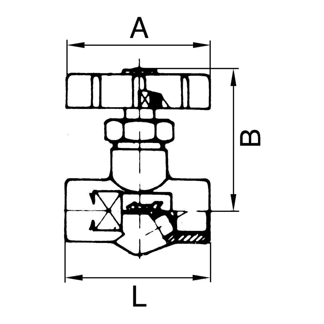 B-Ware Riegler Nadelventil Ventil Messing Feinregulierung G 1/2 Ig Dn 4 - 4047322034333