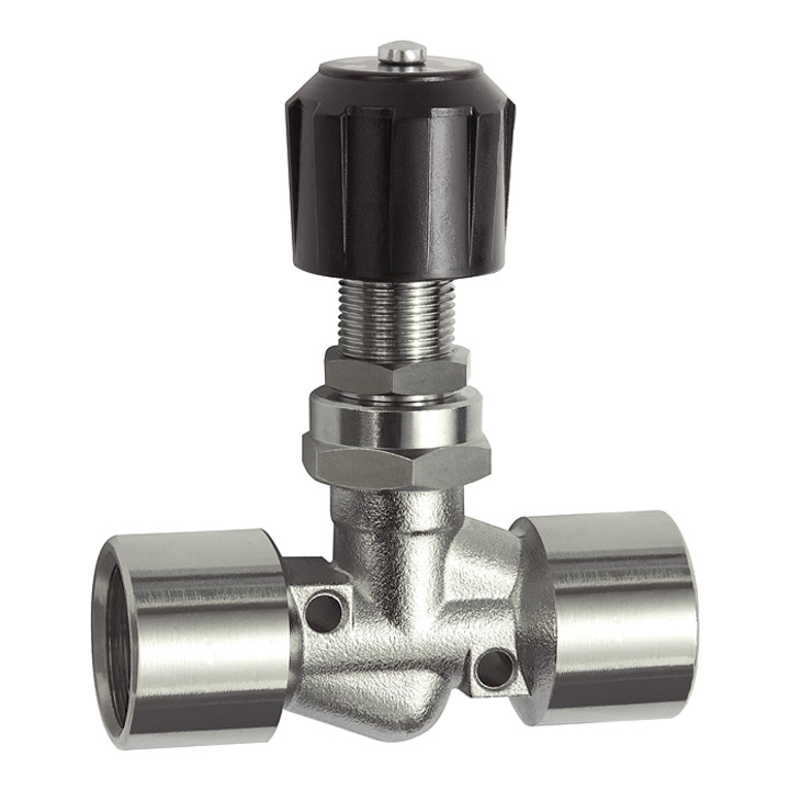 B-Ware Riegler Nadelventil Ventil Messing Ig/Ig Rp 3/8 Dn8 Schalttafeleinbau 2 Stück - 4047322502917