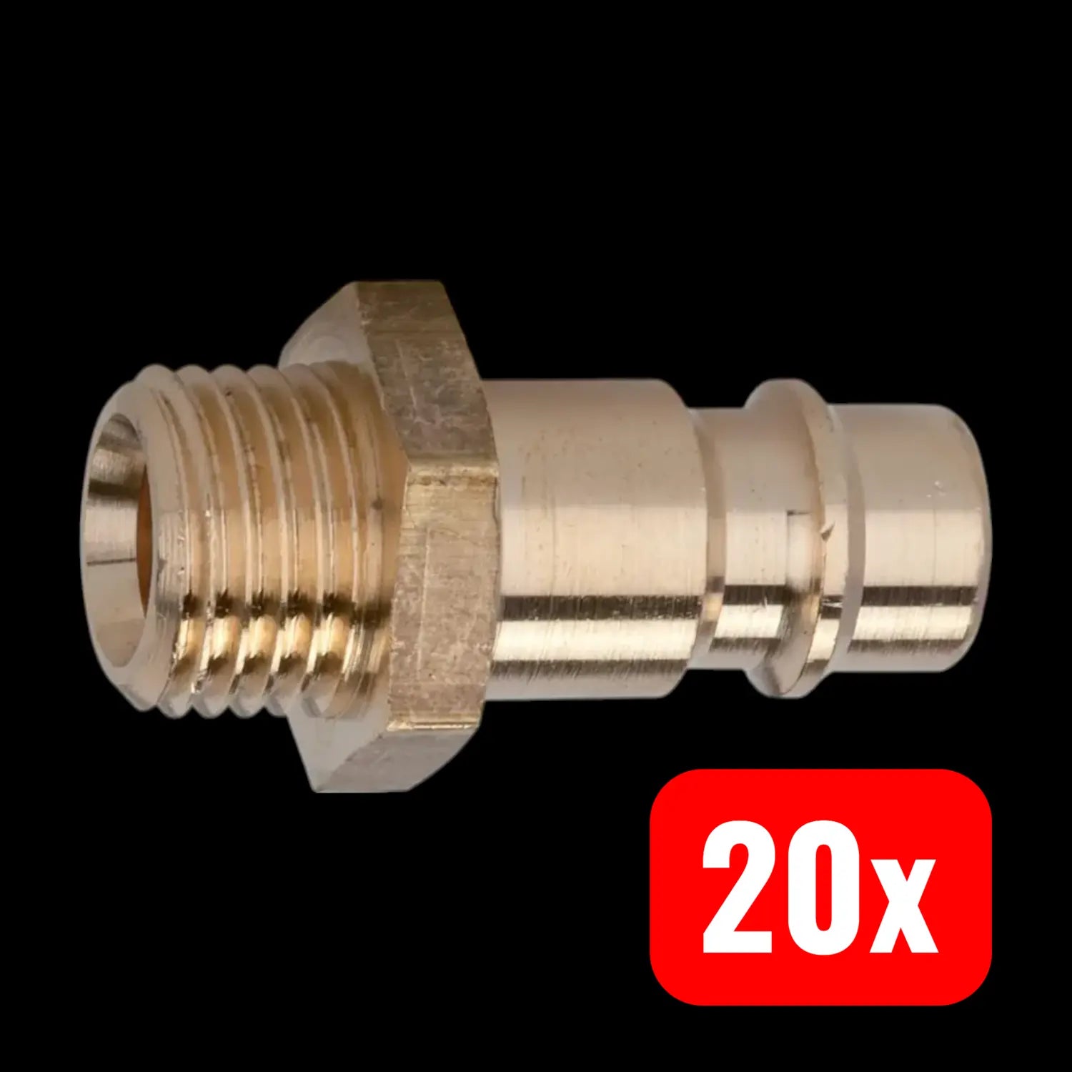 B-Ware Riegler Nippel Schnellverschluss Kupplung Messing Nw 7,2 7,8 G 1 2 Ag 20 Stück - 4047322060127