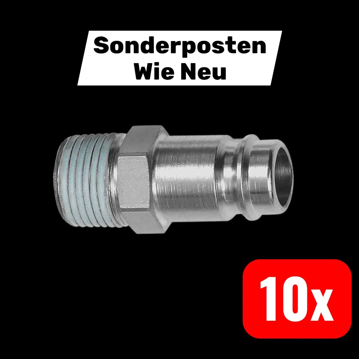 B-Ware Riegler Nippel Anschlussstück Nw 10 Stahl Gehärtet R 3/8 Ag Ptfe Beschichtet - 4047322161831