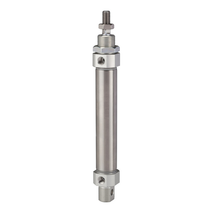 Riegler Rundzylinder Zylinder Kolben ø 25 Hub 125 Doppeltwirkend Magnet G 1/8 B-Ware - 4047322314619