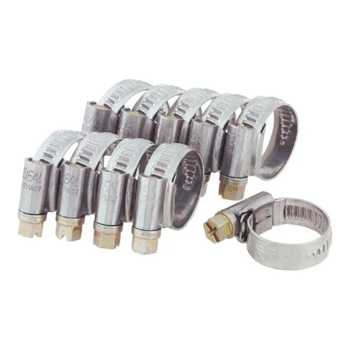 B-Ware Riegler Schlauchschelle Klemmschelle Set Chromstahl Schraube 12 Mm 10er 2 Sets - 4047322560870