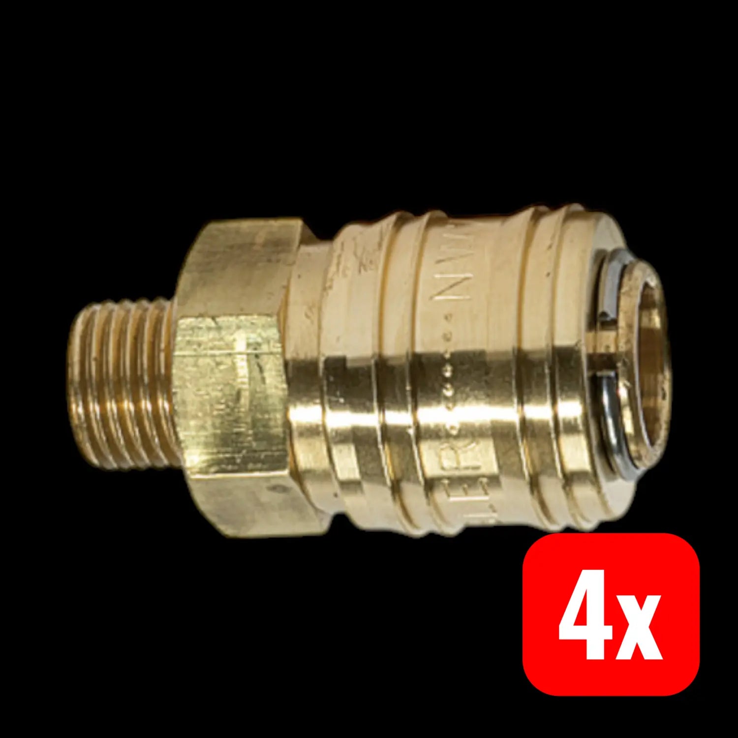 B-Ware Riegler Schnellverschlusskupplung Nw 7,2 Connect Line Ms G 1/4 Blank 4 Stück - 4047322057325