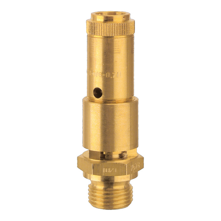 Riegler Sicherheitsventil Ventil Druck Druckbegrenzung Dn 10 Messing G 1/2 8 Bar B-Ware - 4047322049603