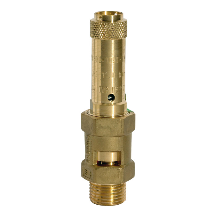Riegler Sicherheitsventil Ventil Druckventil Messing G 34 Ansprechdruck 11 Bar B-Ware - 4047322052078