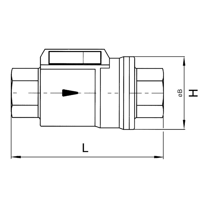 Riegler Sperrventil Rückschlagventil Pneumatikventil Nc Messing Nbr Rp1 Dn25 B-Ware - 4047322079136
