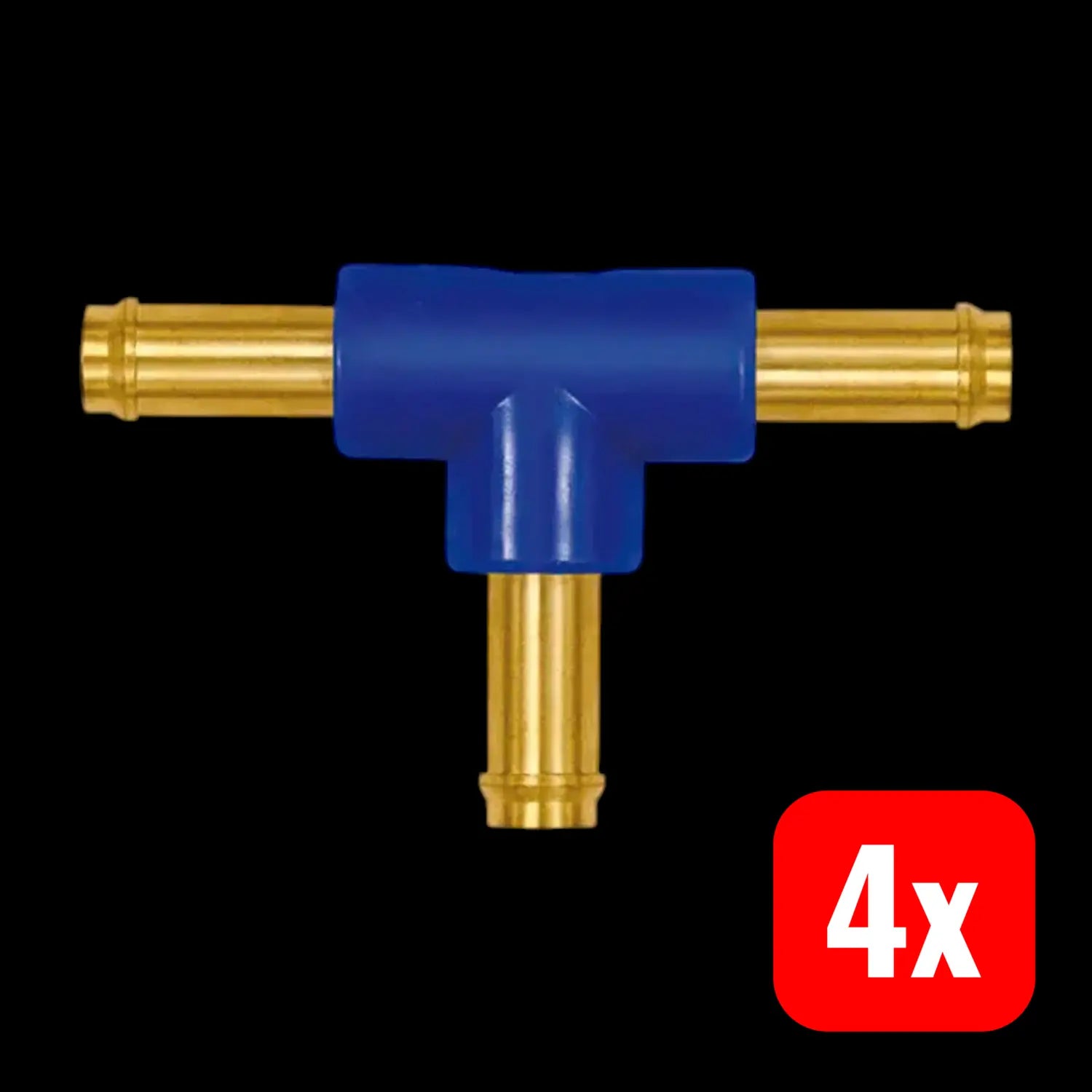 B-Ware Riegler T Schlauchverbinder Anschluss T Verbindungsstutzen Messing 13 Mm 4 Stück - 4047322487474