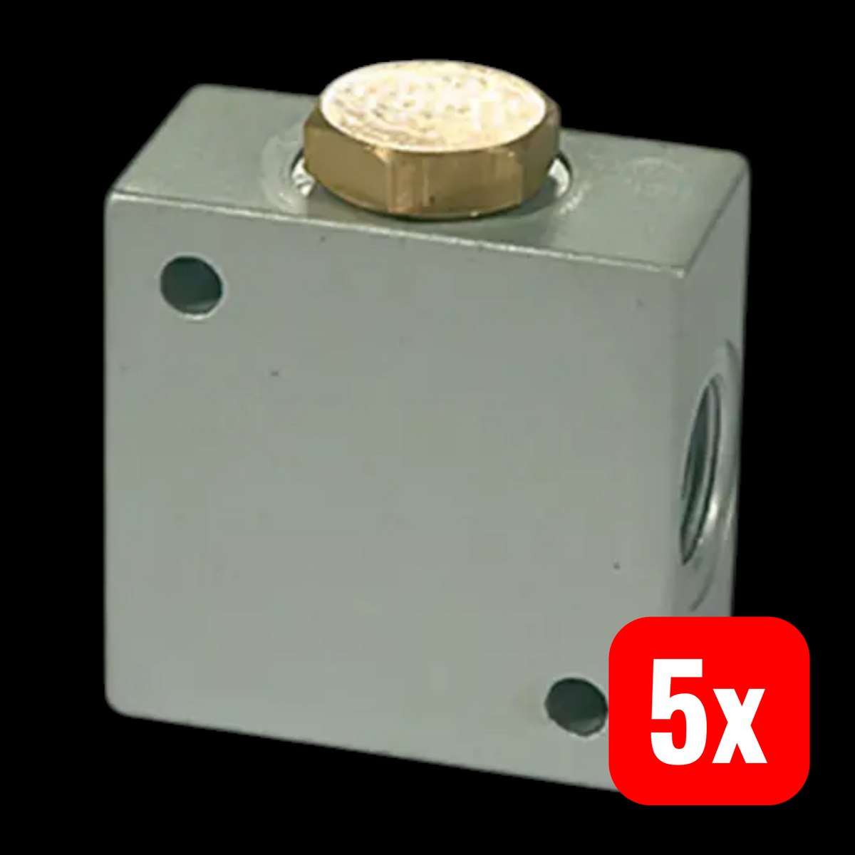 Riegler T Verteiler Anschluss G 1/2 Aluminium SW 30 Verbindung 5 STÜCK - 4047322030618