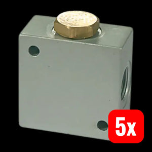 B-Ware Riegler T Verteiler Anschluss G 1/2 Aluminium Sw 30 Verbindung 5 Stück