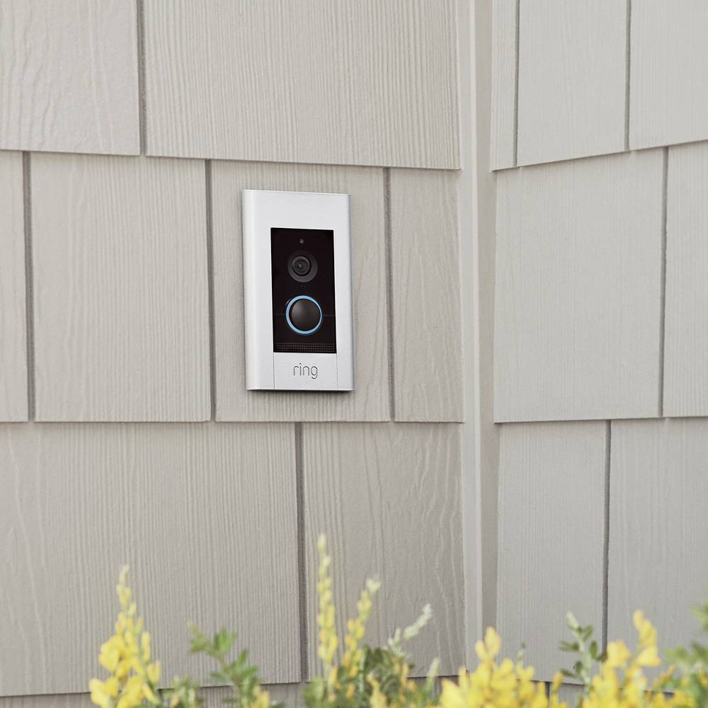 ring Elite IP-Video-Türsprechanlage WLAN Komplett-Set Familienhaus Video Klin655 - 0842861101652