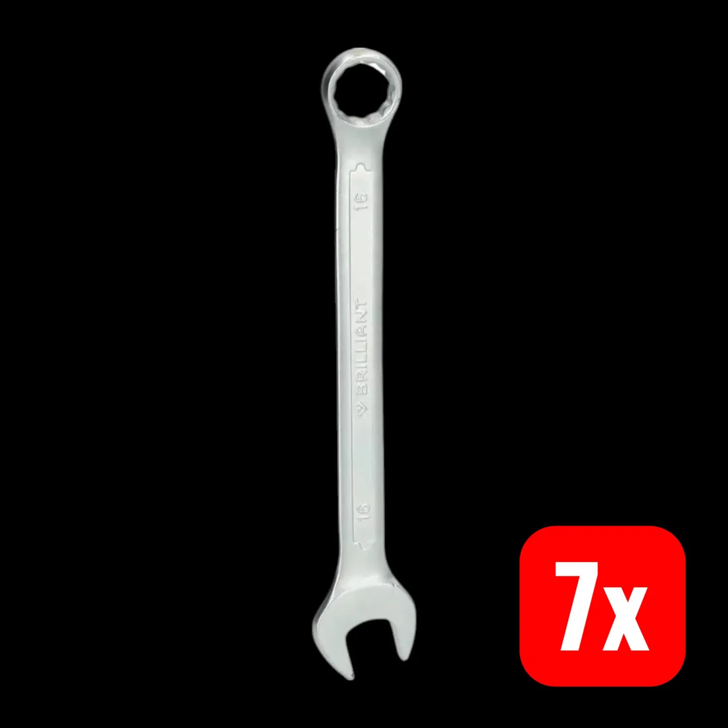 B-Ware Brilliant Tools Ringmaulschlüssel Bt011916 Schraubenschlüssel 16 Mm 7 Stück - 4042146773819
