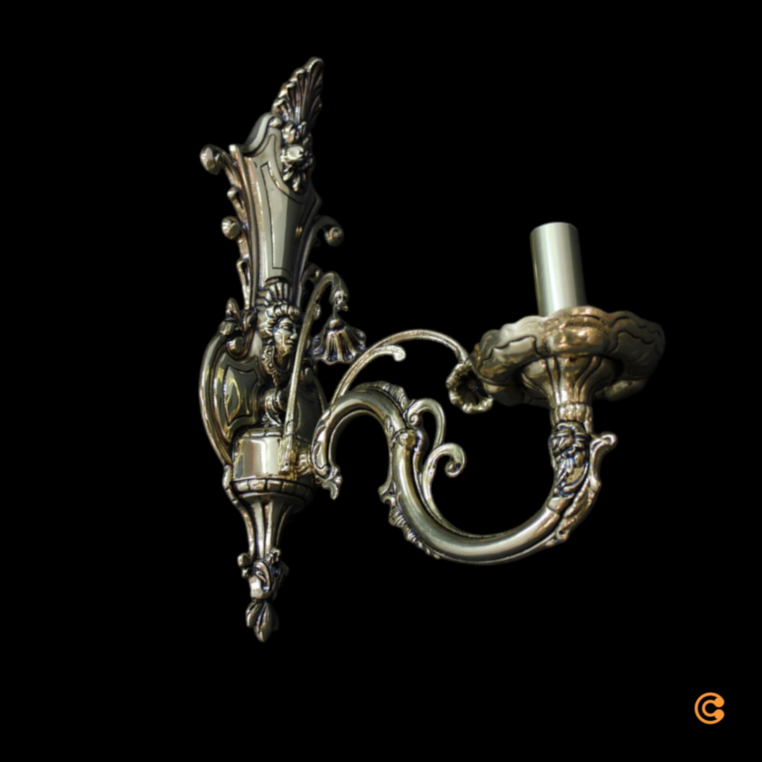 Riperlamp Wandleuchte Wandlampe Leuchte Messing Wohnzimmer Beleuchtung E14 B-Ware