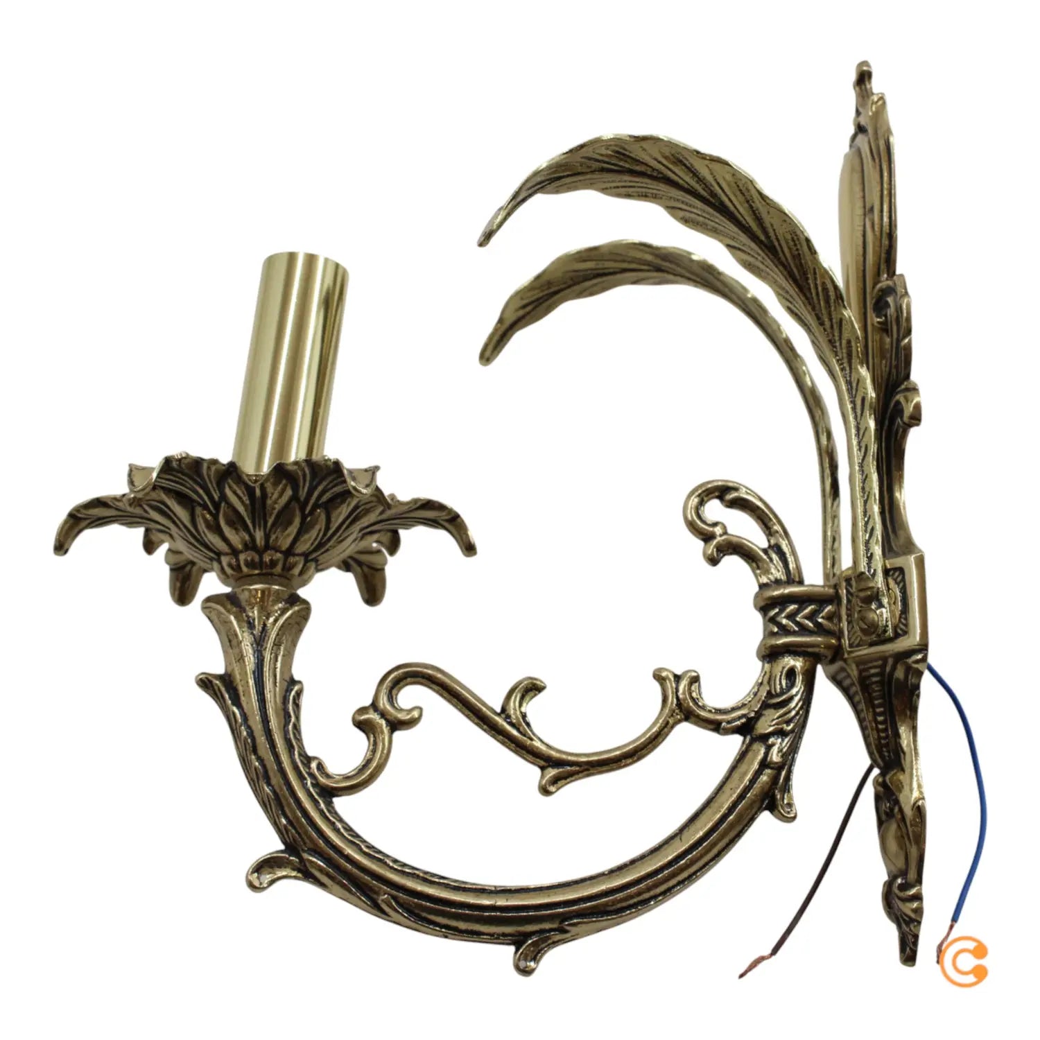 B-Ware Riperlamp Wandlampe Leuchte Palmera Asfour Kristallperlen 1 Flammig Gold 1x E14 - 8023254