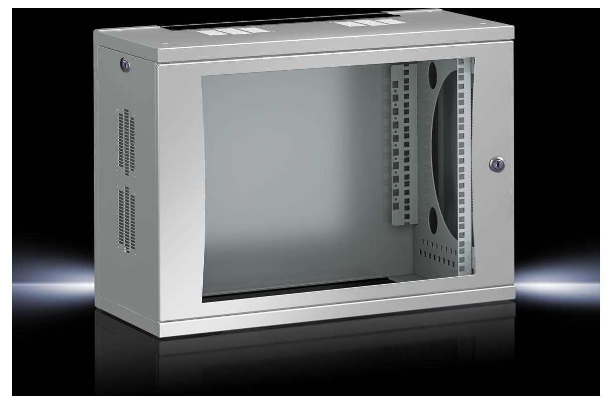 B-Ware Rittal 19 Zoll 600x 492x 400mm Flatbox Netzwerkschrank - 4028177551404