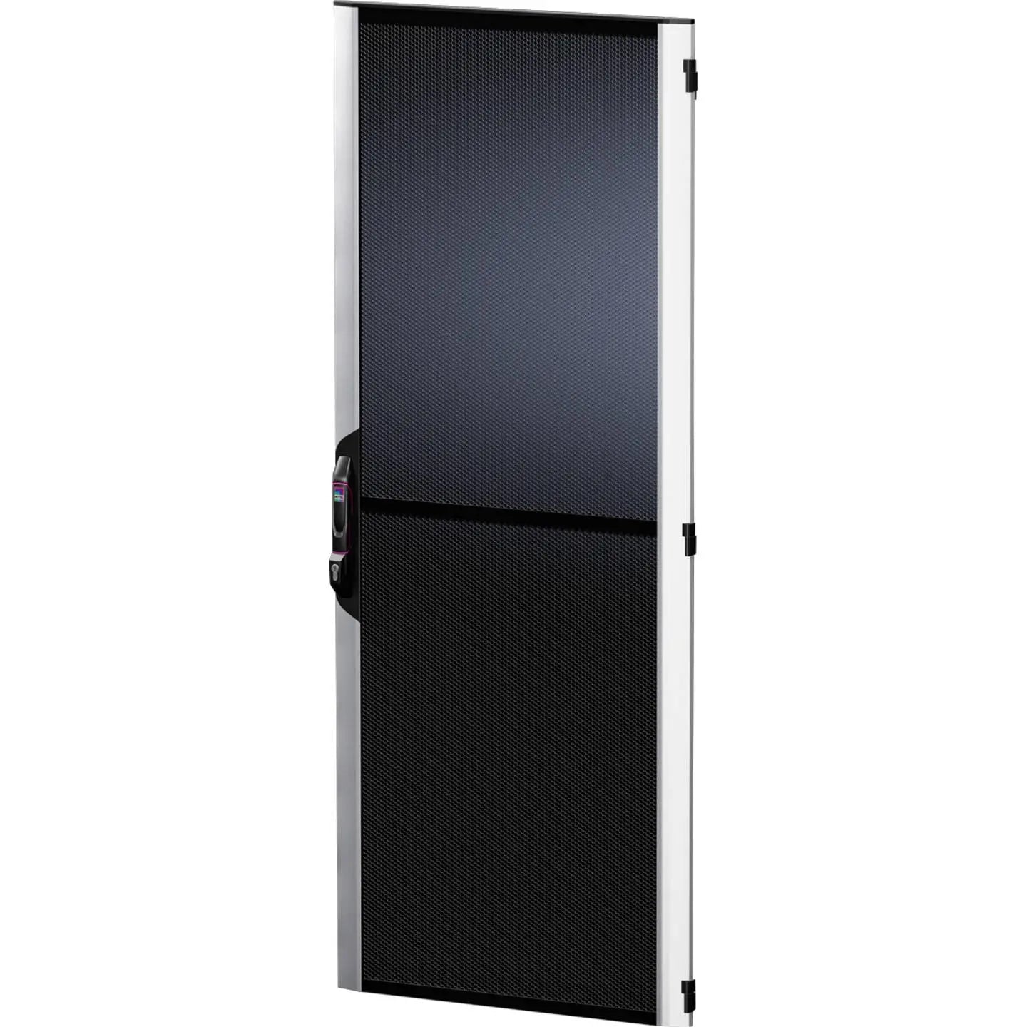 B-Ware Rittal Netzwerkschrank Schrank 19 Zoll Sichttür Schwarz Silber 5301450 - 4028177955066