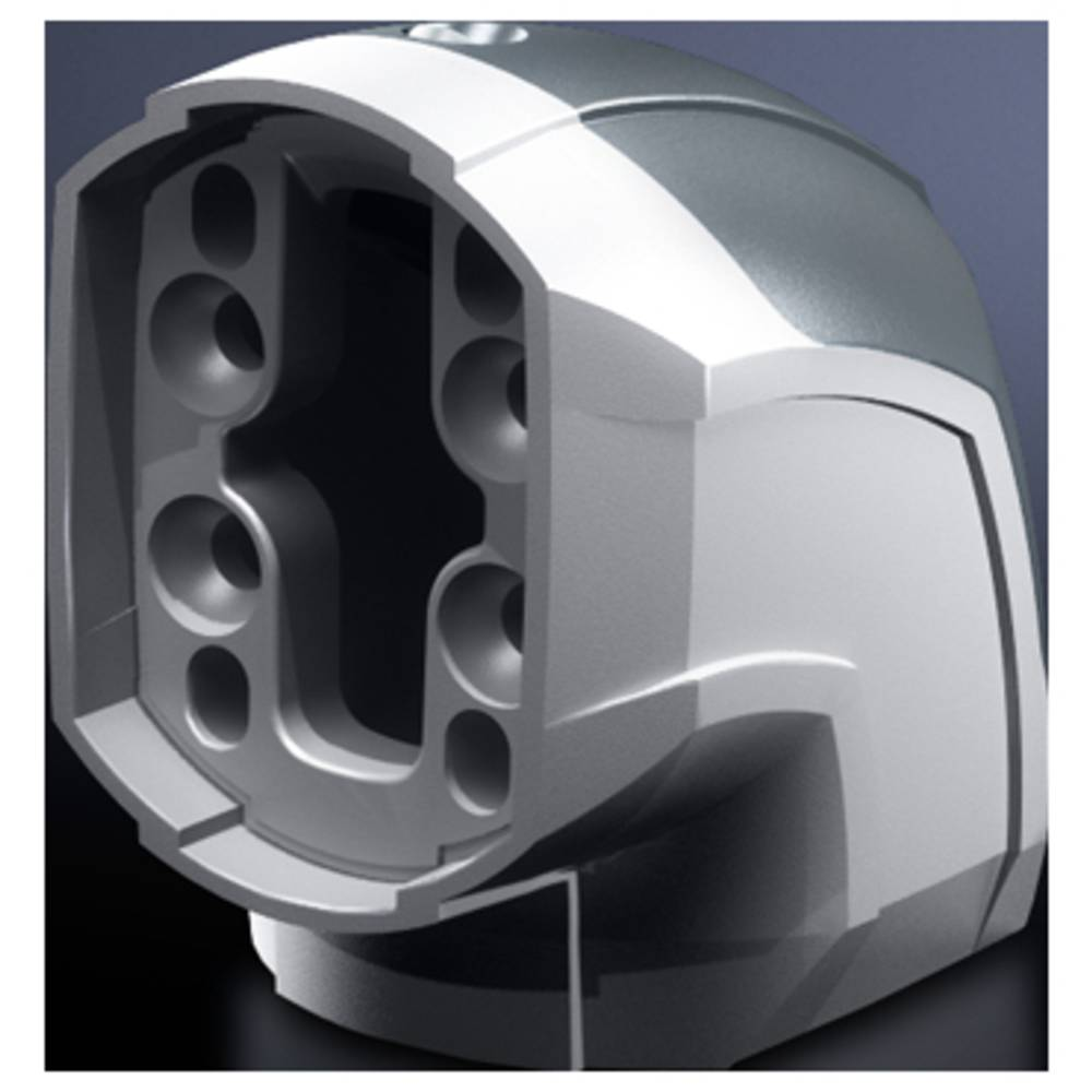 Rittal Cp 6206.600 Winkeladapter Verbindungsstück Aluminium Kunststoff Grau B-Ware - 4028177684331