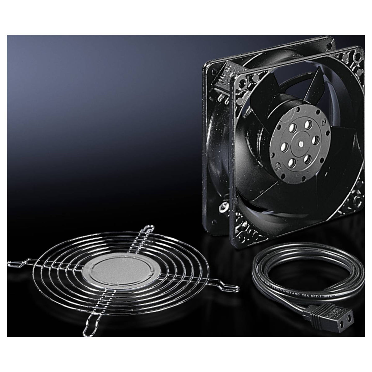 Rittal DK 7980 Lüftererweiterungssatz Ventilator Nachrüstsatz Lüfterblech Grau - 4028177137752