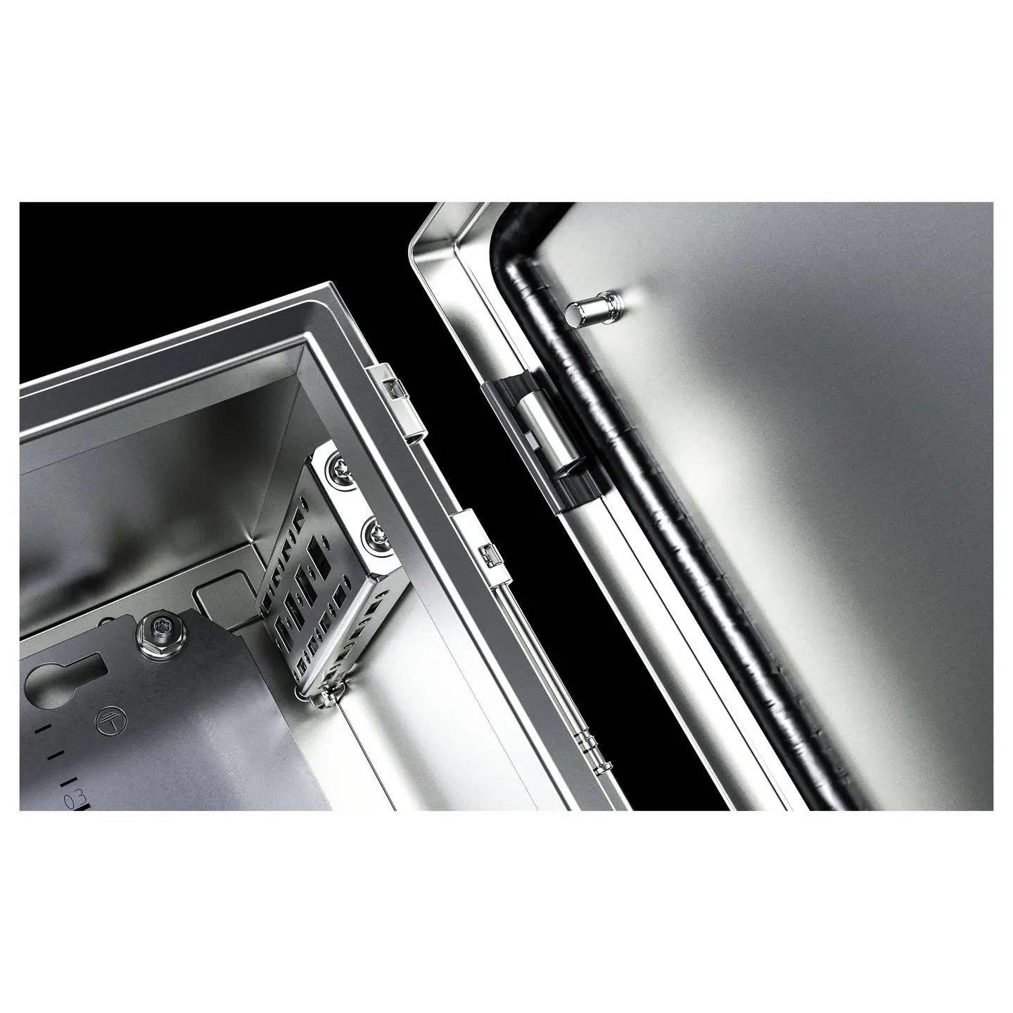 B-Ware Rittal Kompakt Schaltschrank Ax 1009.000 Gehäuse Schaltschrank Stahl Grau - 4028177814981