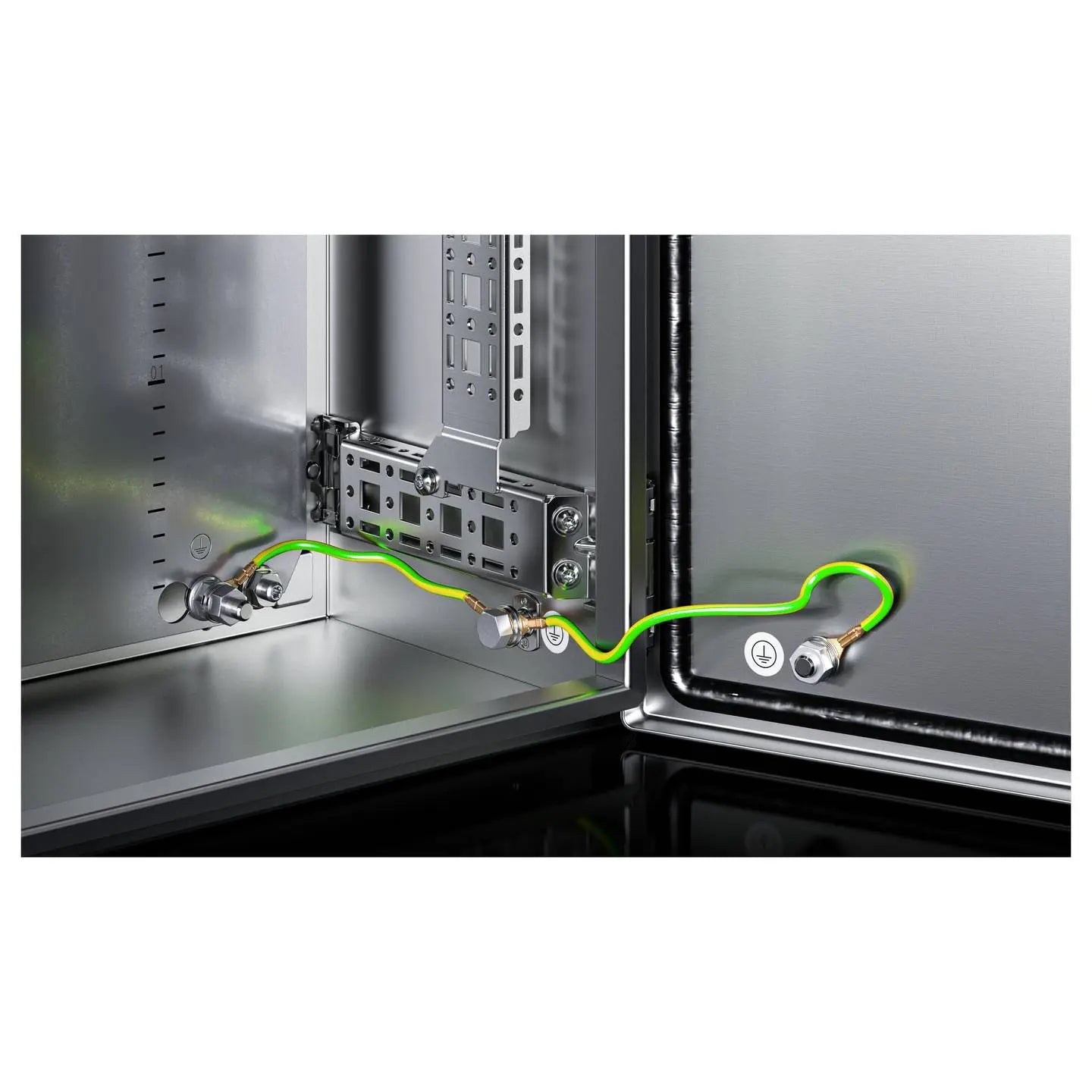 B-Ware Rittal Kompakt Schaltschrank Ax 1009.000 Gehäuse Schaltschrank Stahl Grau - 4028177814981