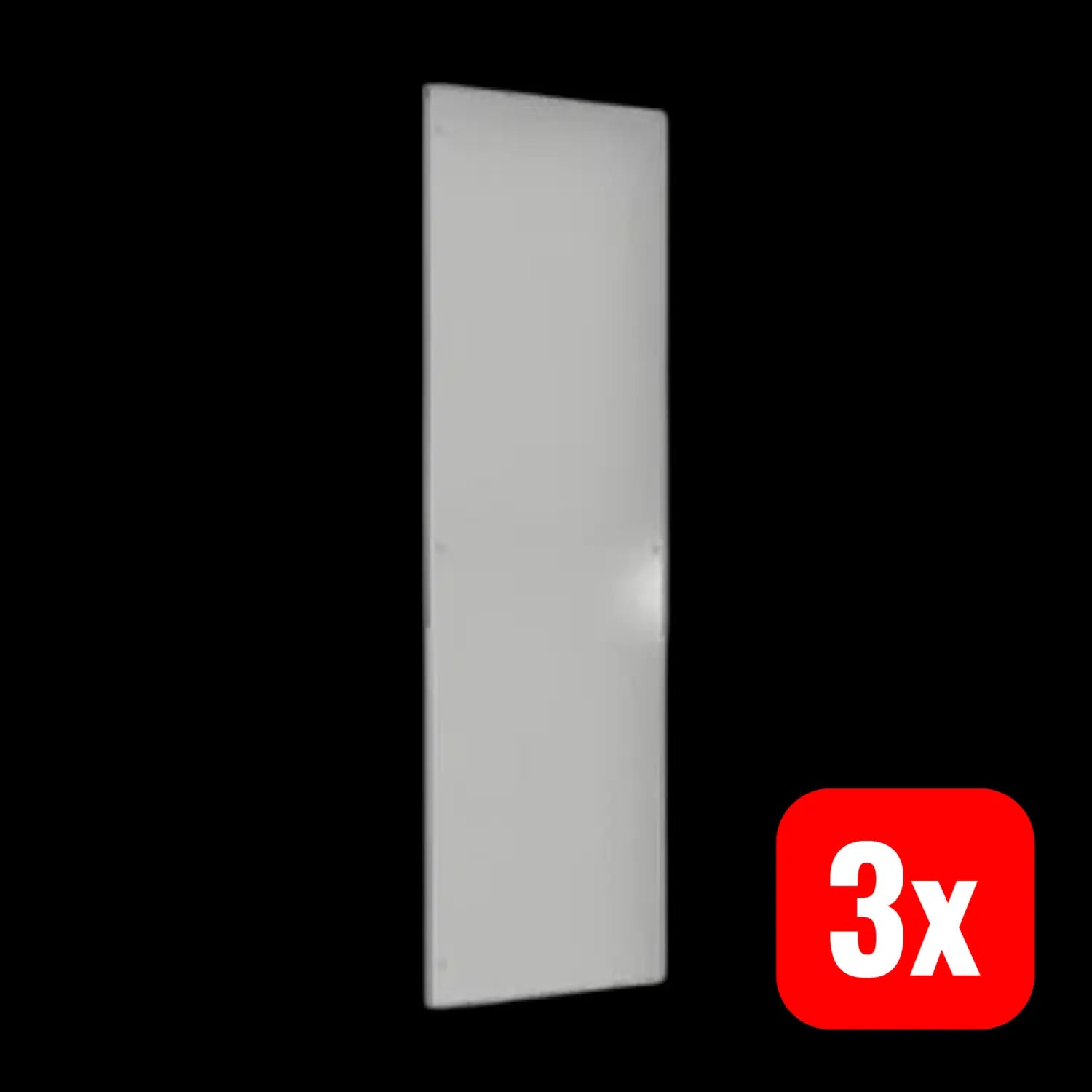 B-Ware Rittal Seitenwand Wand Grau Stahlblech Vxht 2000x600mm Pulverbeschichtet 3 Stück - 4028177827417