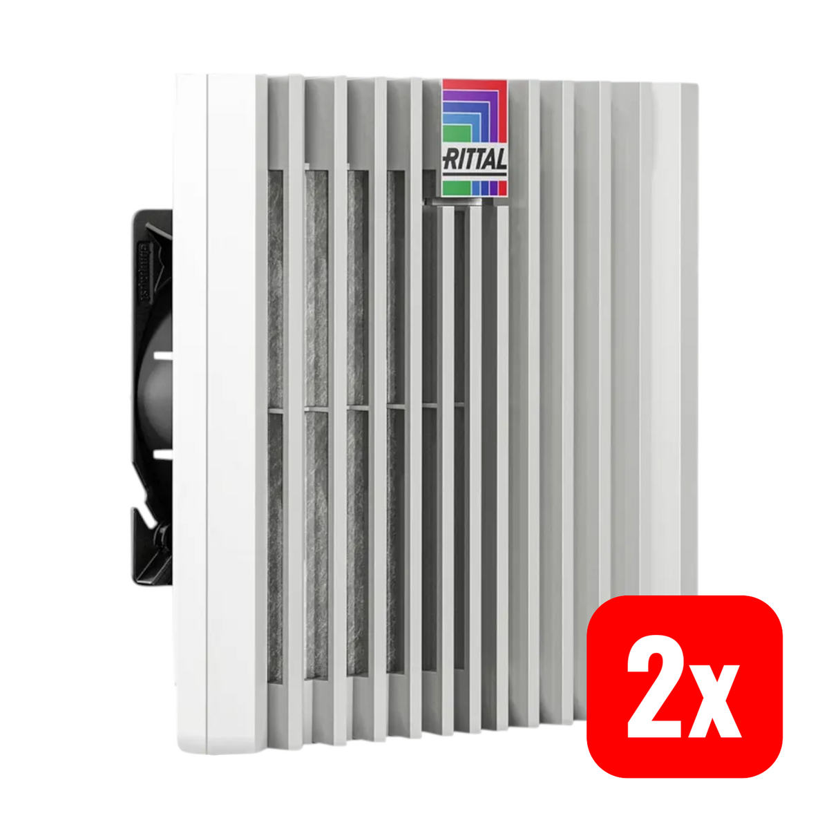 Rittal Filterlüfter Umlüfter Blue e+ SK 3239.724 Grau 204x204x105 mm 2 STÜCK - 4028177998179