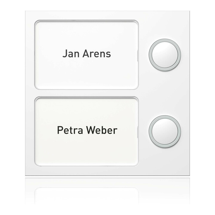 B-Ware Ritto Tastenmodul Klingeltaster Türstation Weiß 2 Tasten Bus 95x95x33 Mm Taste - 4026529034094