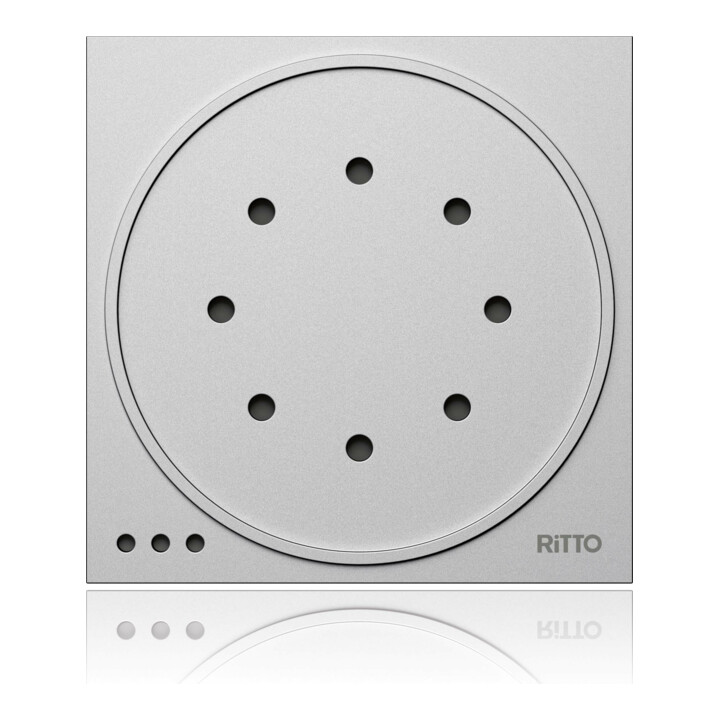 B-Ware Ritto Türsprechmodul Modul Portier Twin Bus Silber 95x95x33mm 1875920 Tür Zubehör - 4026529034186