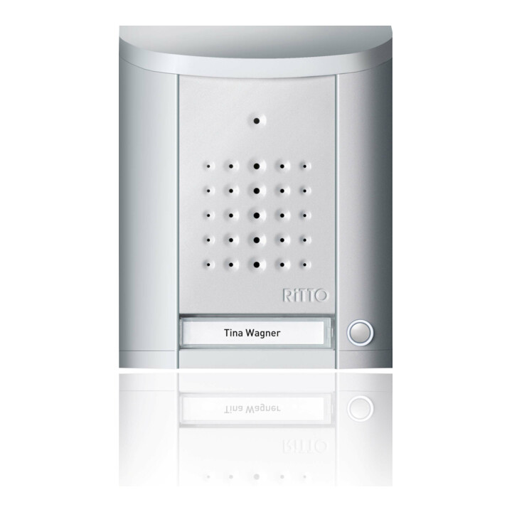 Ritto Türstation Gegensprechanlage Entravox Twin Bus Silber 1 Taste Aufputz B-Ware