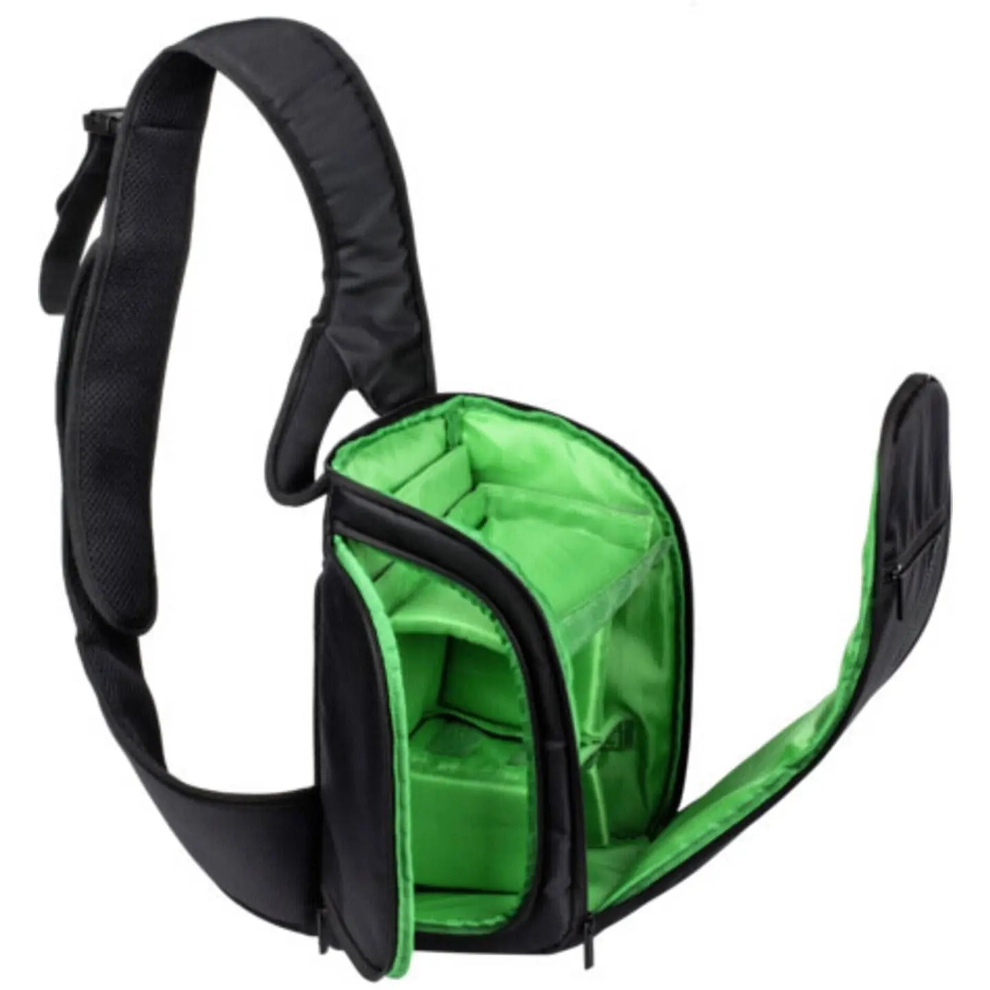 B-Ware Rivacase Rucksack 7470 (Ps) Kameratasche Notebooktasche Schwarz Grün Trennwä4 - 6901801074709