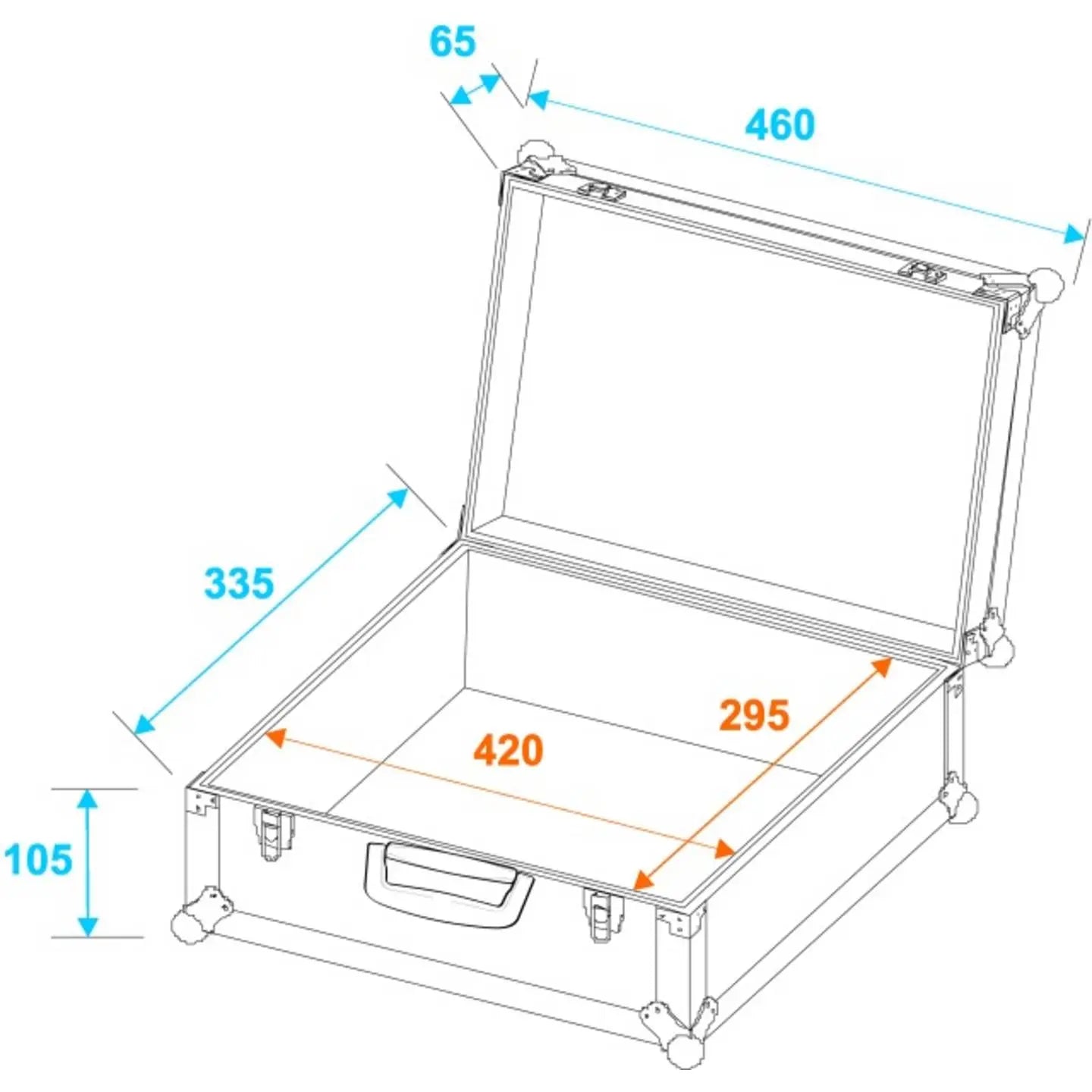 B-Ware Roadinger Universal Koffer Flightcase Aluminium Koffer Universal Aluminium353 - 4026397197723