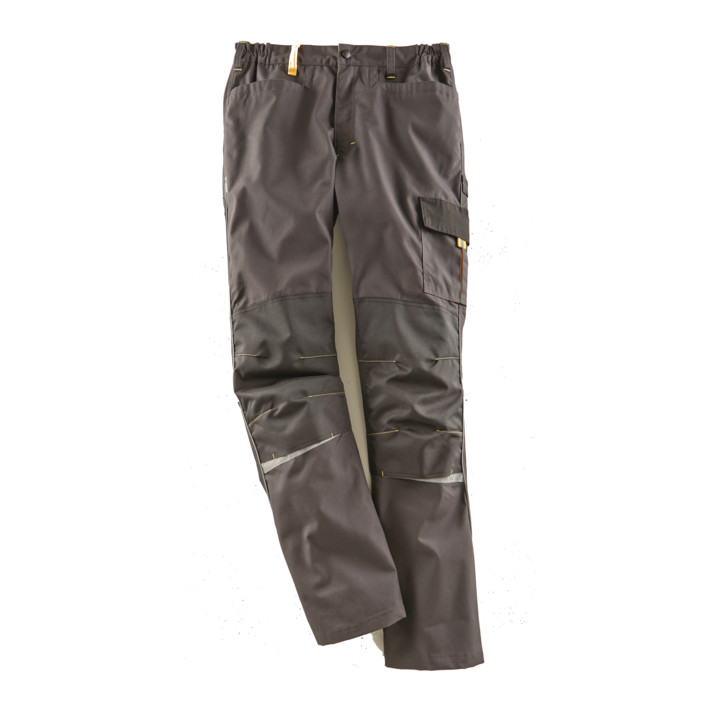 B-Ware Roadsign Berufshose Arbeitshose Hose Anthrazit Gelb Größe 58 Workwear Exklusiv