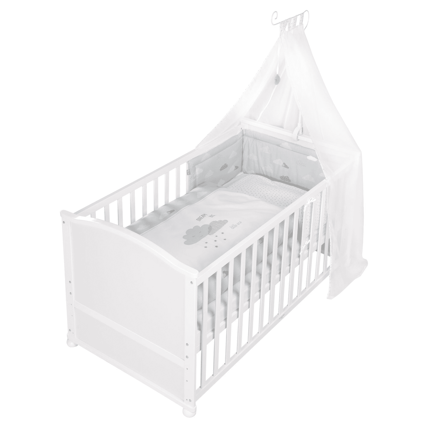 B-Ware Roba Komplettbett Dream Big Kinderbett Gitterbett Juniorbett Schutzgitter 70x140 - 4005317318875