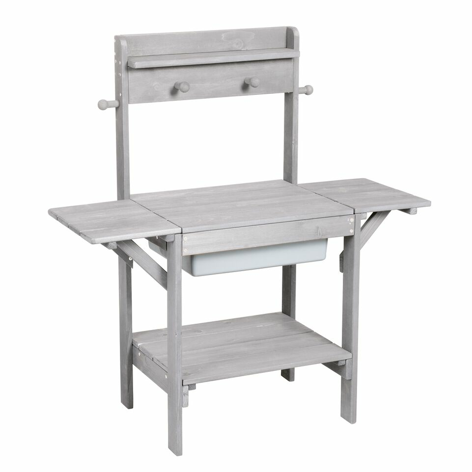 Roba Outdoor Matschküche Spielküche Spielwanne Basteltisch Holztisch B-Ware