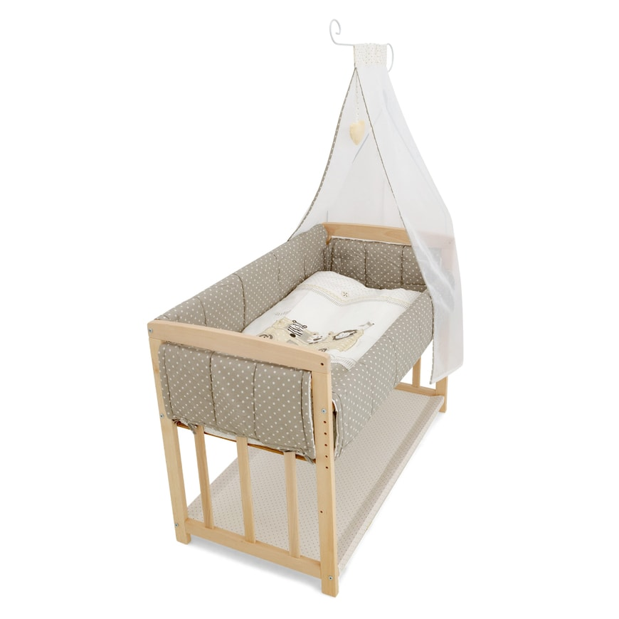 B-Ware Roba Stubenbett 4in1 Safaribus Babybett Bett Kinderbett Krippe Gitterbett
