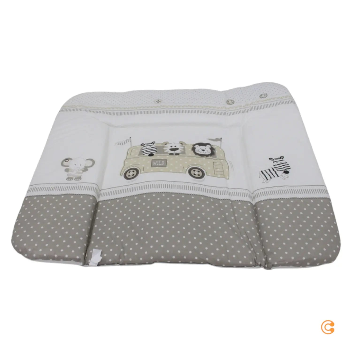 Roba Wickelauflage Safaribus Babywickelunterlage Kinderwickelunterlage 75 X 85 B-Ware - 2000572444200
