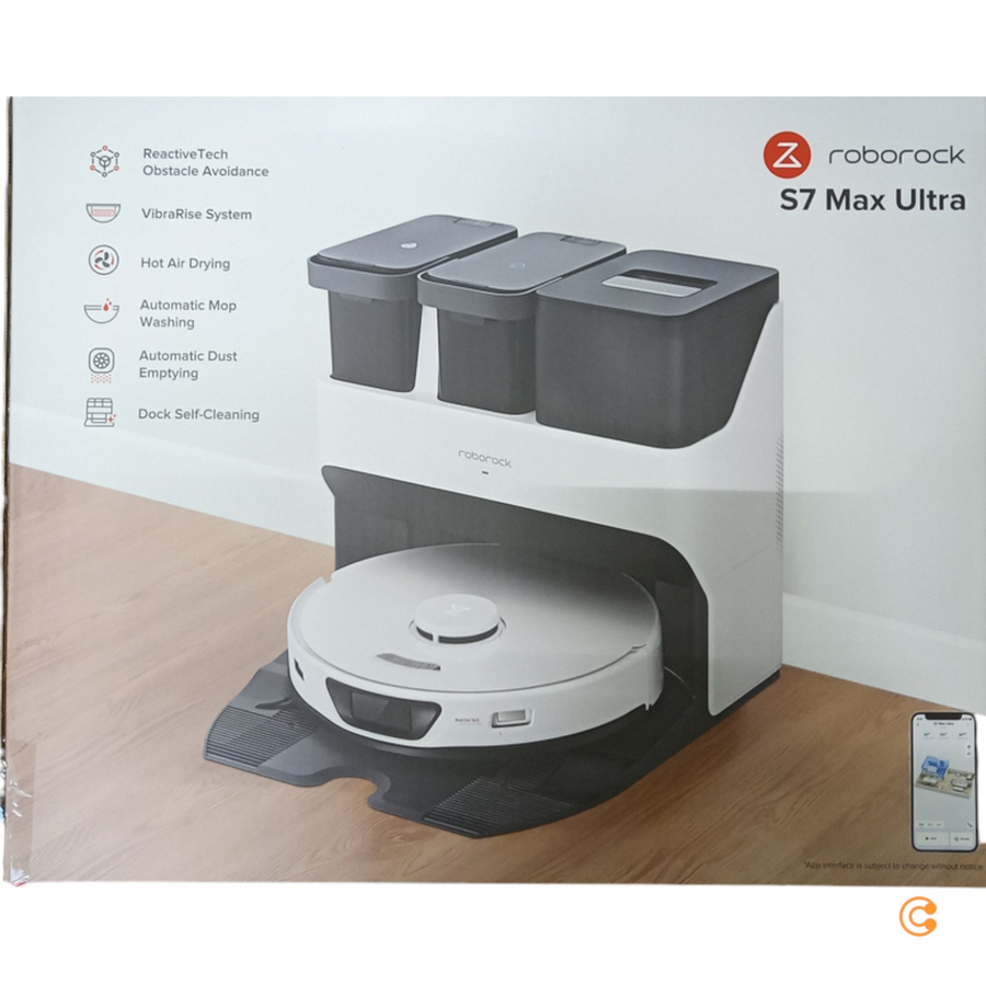 Roborock S7 Max Ultra Saugroboter Wischroboter Staubsauger Weiß Siehe Text/Foto B-Ware - 6970995786637