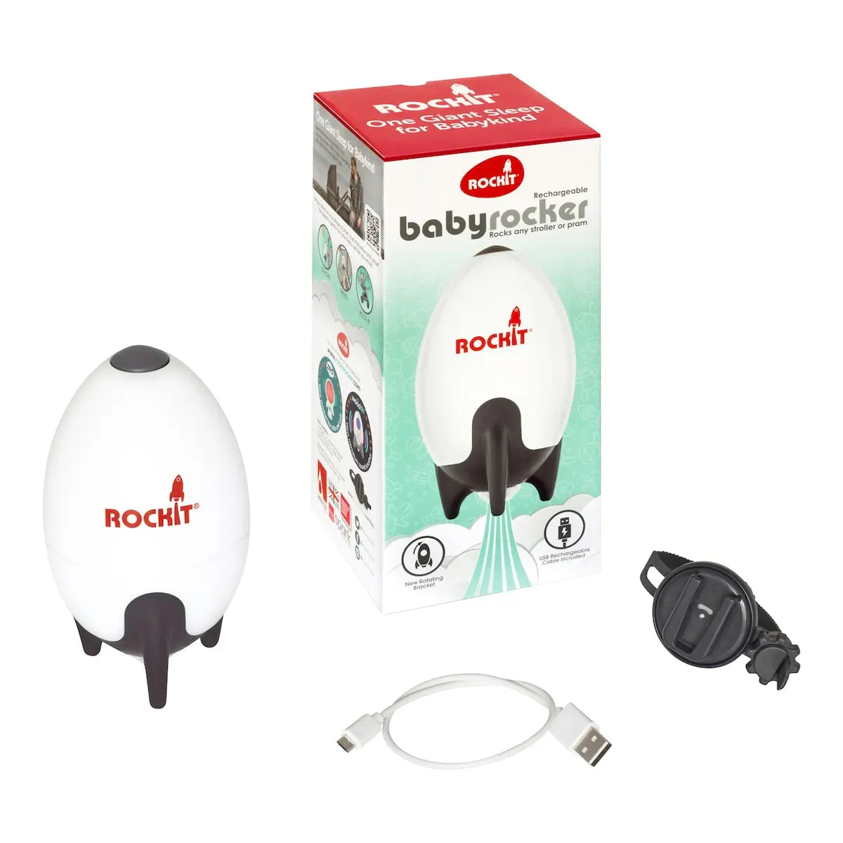 B-Ware Rockit 2.0 Kinderwagenschaukler Babywippen Motor Babyschaukel Halterung Outdoor - 5060539650065