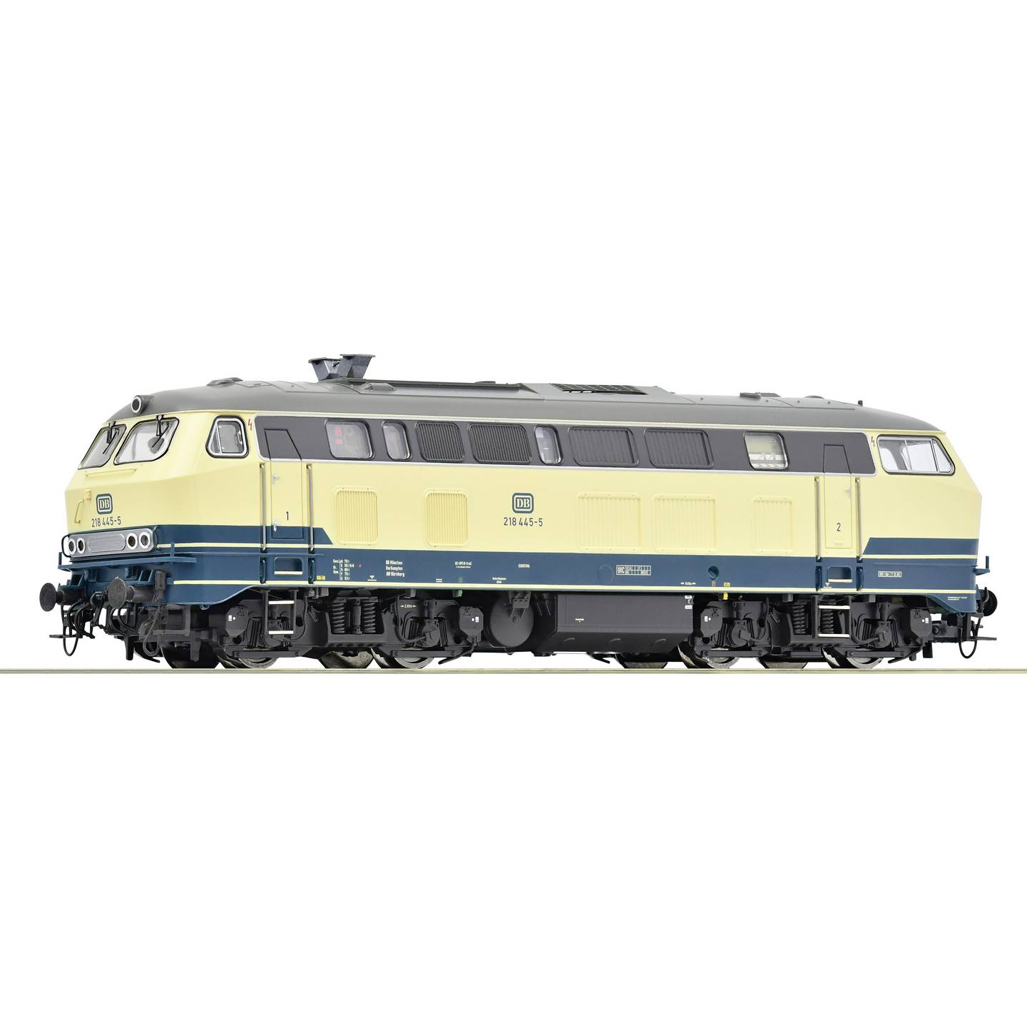 B-Ware Roco H0 Lokomotive Diesellok Modellbahn Db 218 445 5 Ozeanblau Beige Dc Züge - 9005033066680