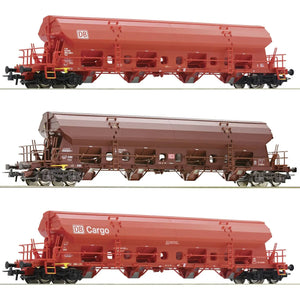 B-Ware Roco H0 Schwenkdachwagen Set Güterwagen Tadgs 959 Deutsche Bahn 3tlg Braun Vi