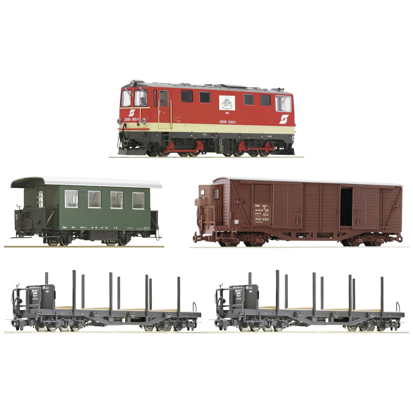 B-Ware Roco öbb Zugset Modellbahn Güterzug H0e Diesellok 2095 005 1 Analog Epoche Iv - 9005033068288