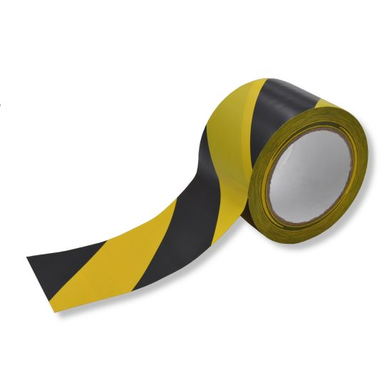 B-Ware Rocol Bodenmarkierungsband Tape Markierungsband Schwarz Gelb Pvc 75mm 3 Stück - 4024213560157