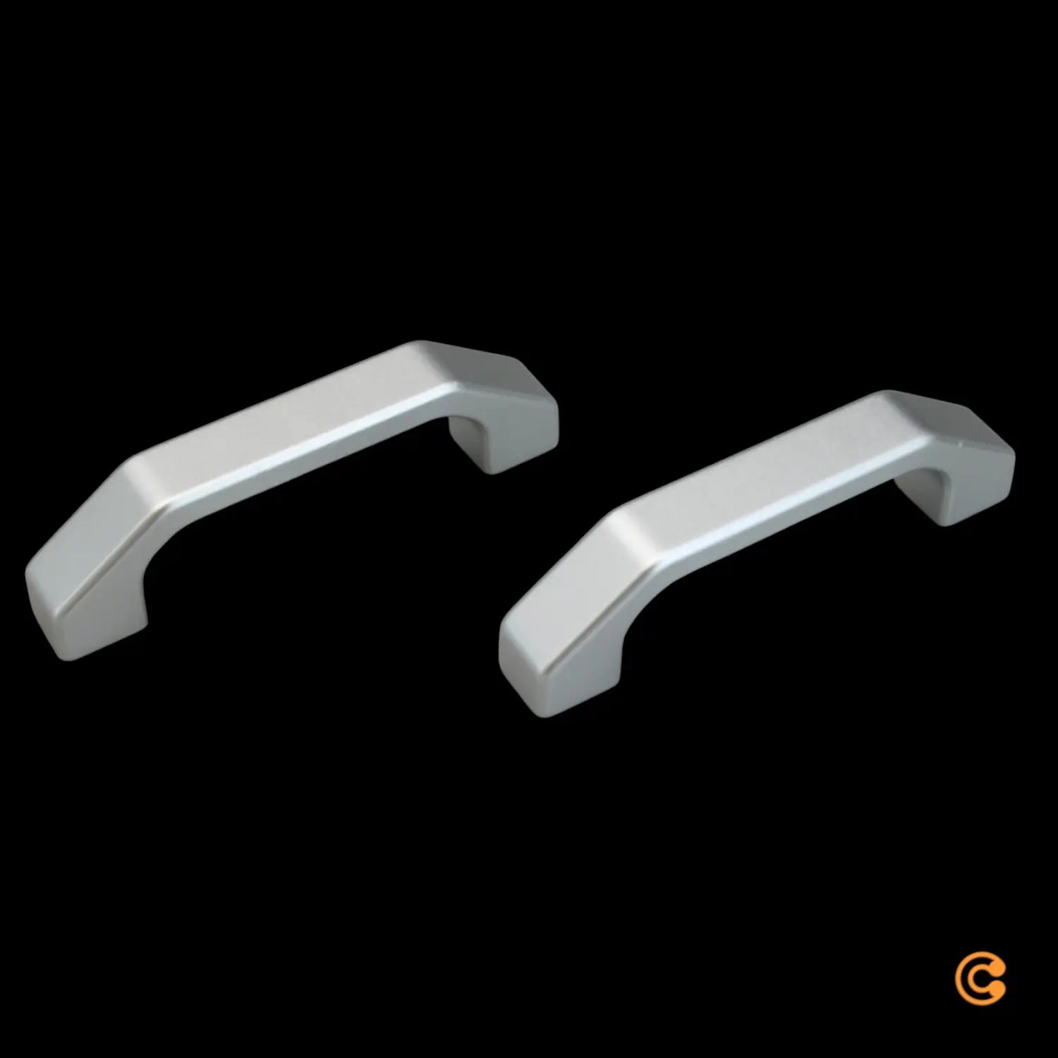 B-Ware Rohde Gehäusegriff Handgriff 2 St Silber Griffserie Ag Ag 22 2 St 146 Mm  - 2050006605905