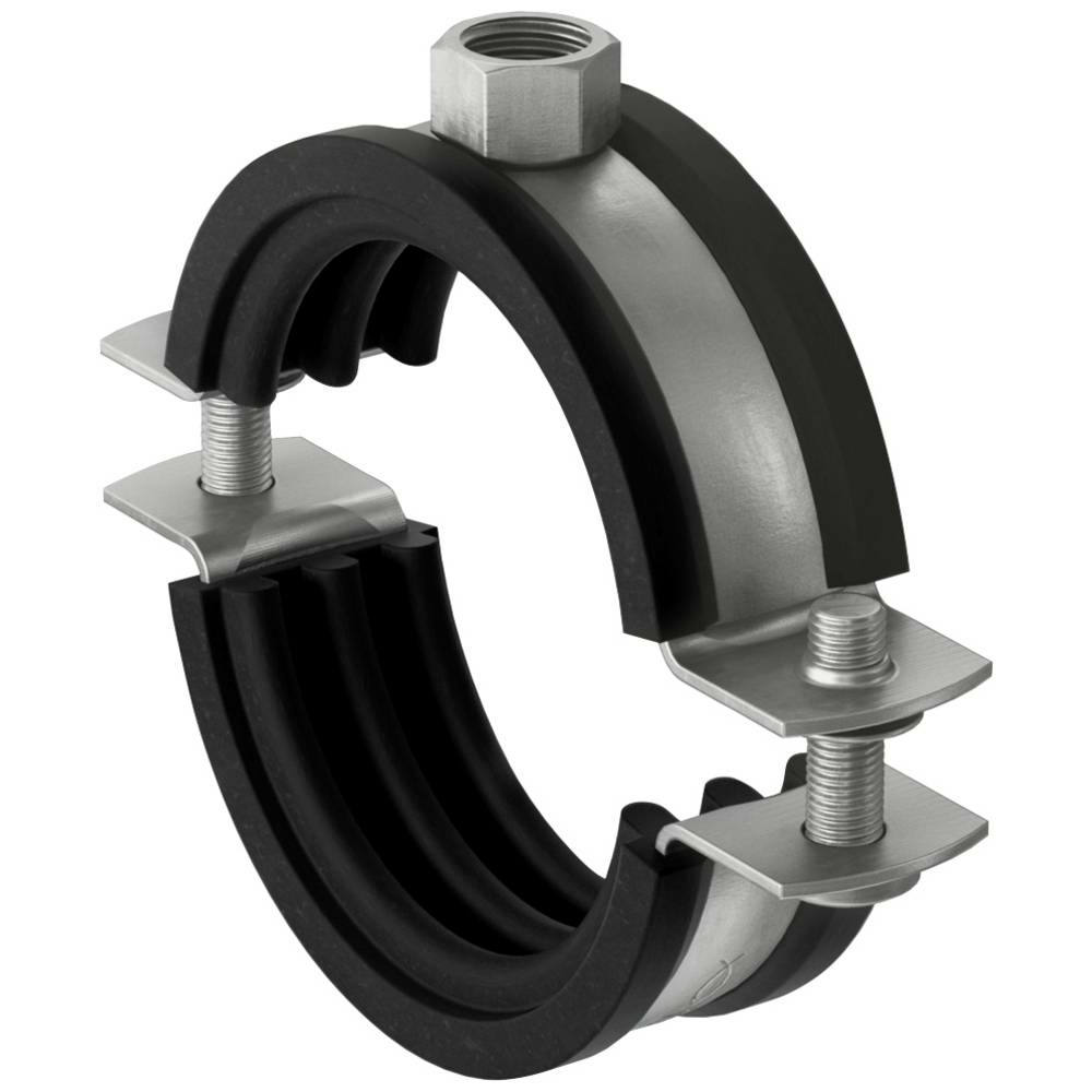 B-Ware Fischer 560589 Rohrschelle Frs 4" Rohrhalter Rohr Halterung Stahl A2 2 Sets - 4048962427646