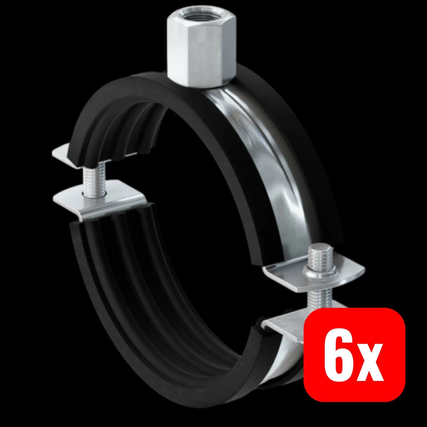 B-Ware 50 Stück Fischer Rohrschelle Frs 48 54 M8/M10 Schelle Rohr Befestigung 6 Sets - 4048962104677