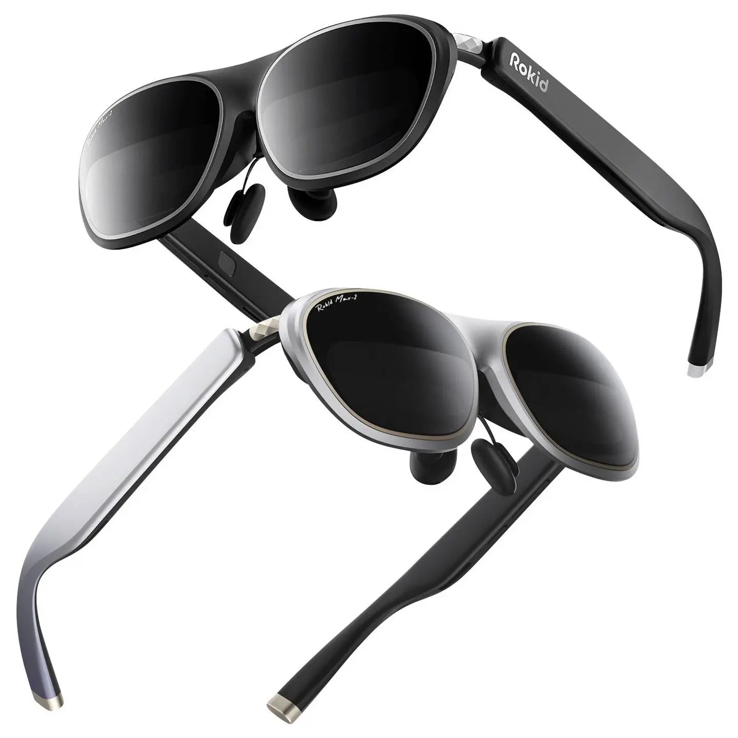 B-Ware Rokid Brille 2 Headset Augmented Reality Set Schwarz Streaming Station Gaming 3 D - 4064161486796